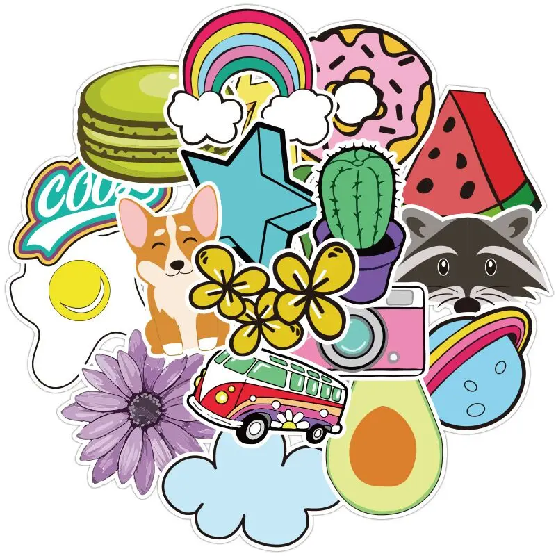 Водонепроницаемый стикер со сноубордом наклейки для мальчиков Jdm 50 шт. маленькие