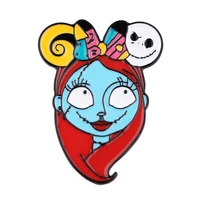 l2357 cute badges sally the nightmare before christmas enamel pin brooches bag lapel pin cartoon badges decoration jewelry gift