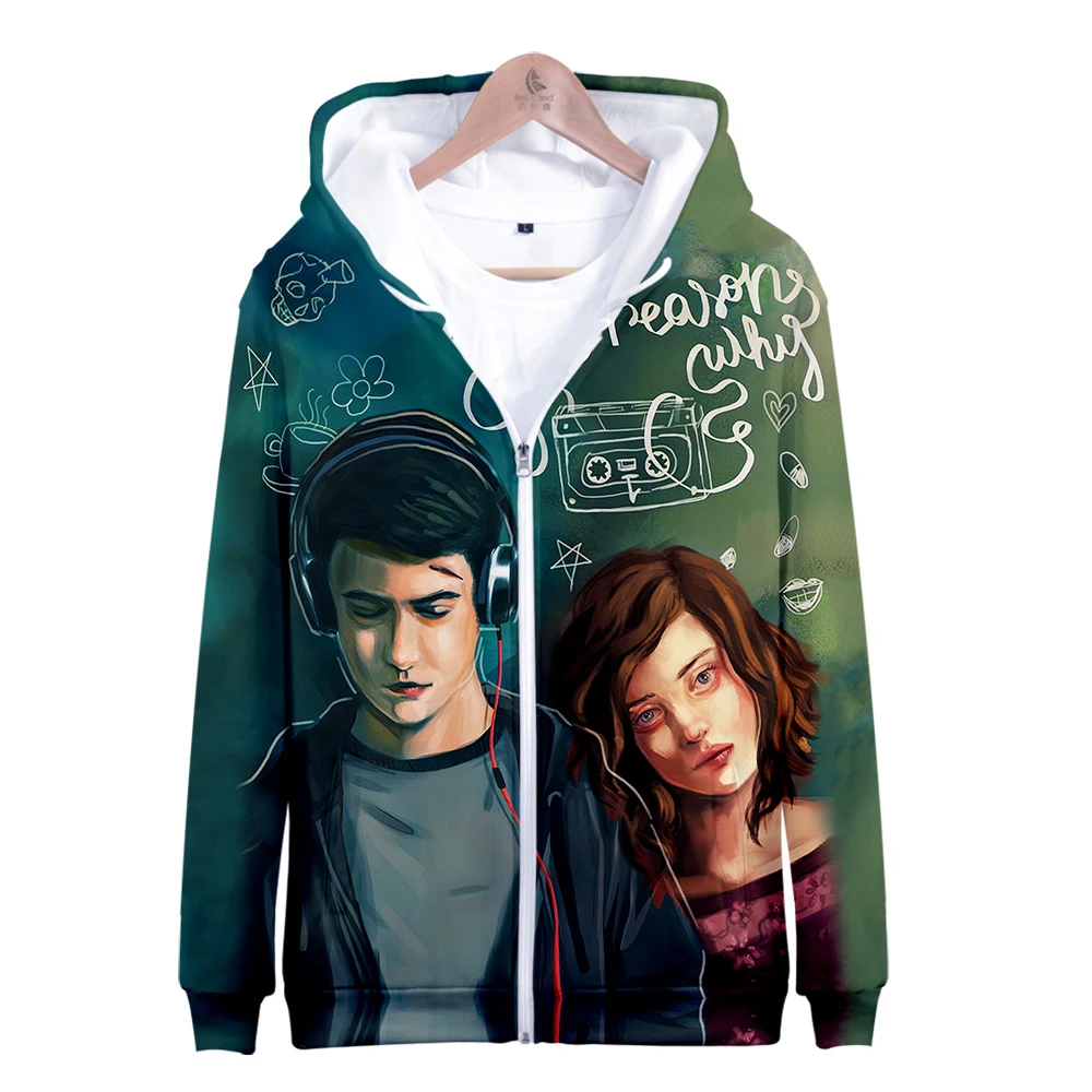 2019 13 причин почему толстовка на молнии повседневные толстовки новая модная