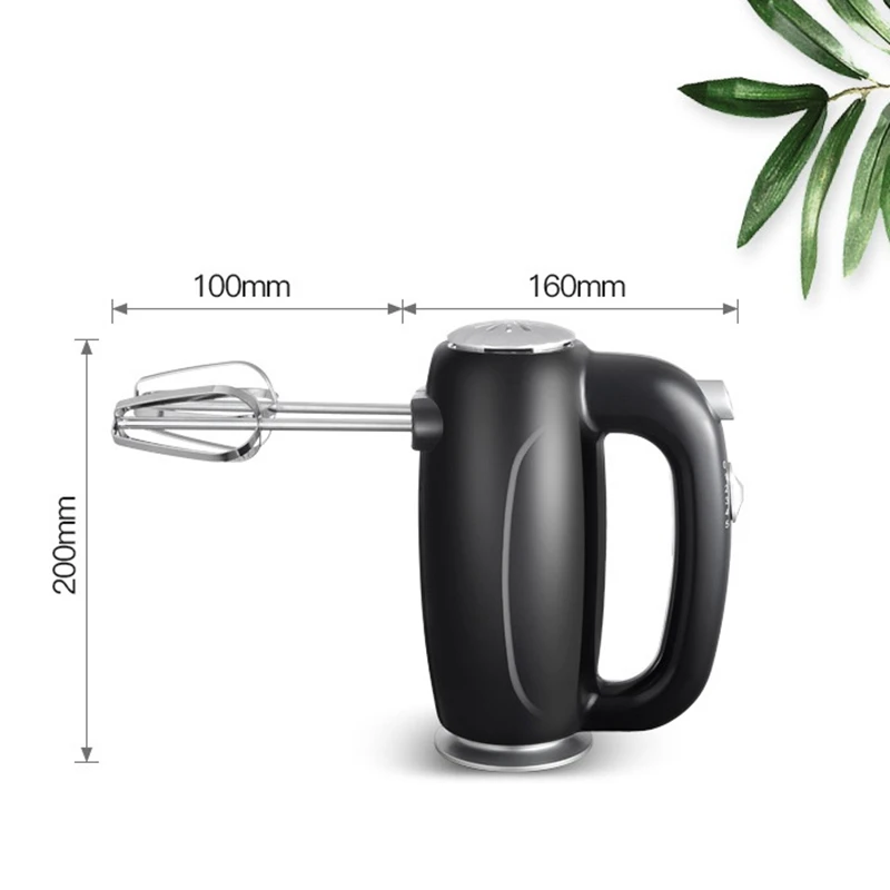 

Electric Hand Mixer,150W Kitchen Milk Frother with 6 Stainless Steel Blender Double Whisk Egg Beater 3-In-1 Masher