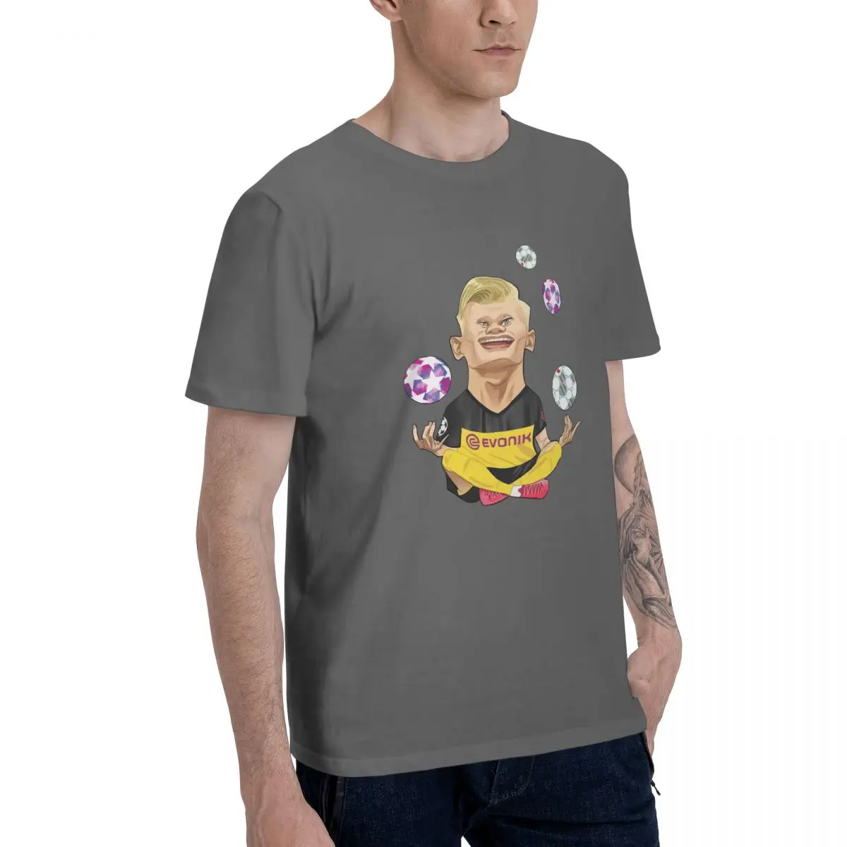 

Men T-shirt Erling Haaland #9 Clothes Printing T Shirt Men's cotton O-Neck Tee Tshirt For Fans