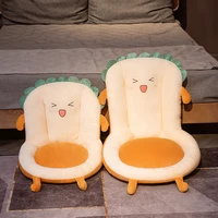 hot sizes creative toast pillow seat cushion stuffed plush sofa indoor floor home chair decor winter children girls gift