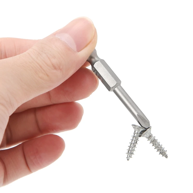 

2 Pcs 50mm Magnetic 1/4'' Hex Shank Tri-wing Y Tip Head Screwdriver Bits Set