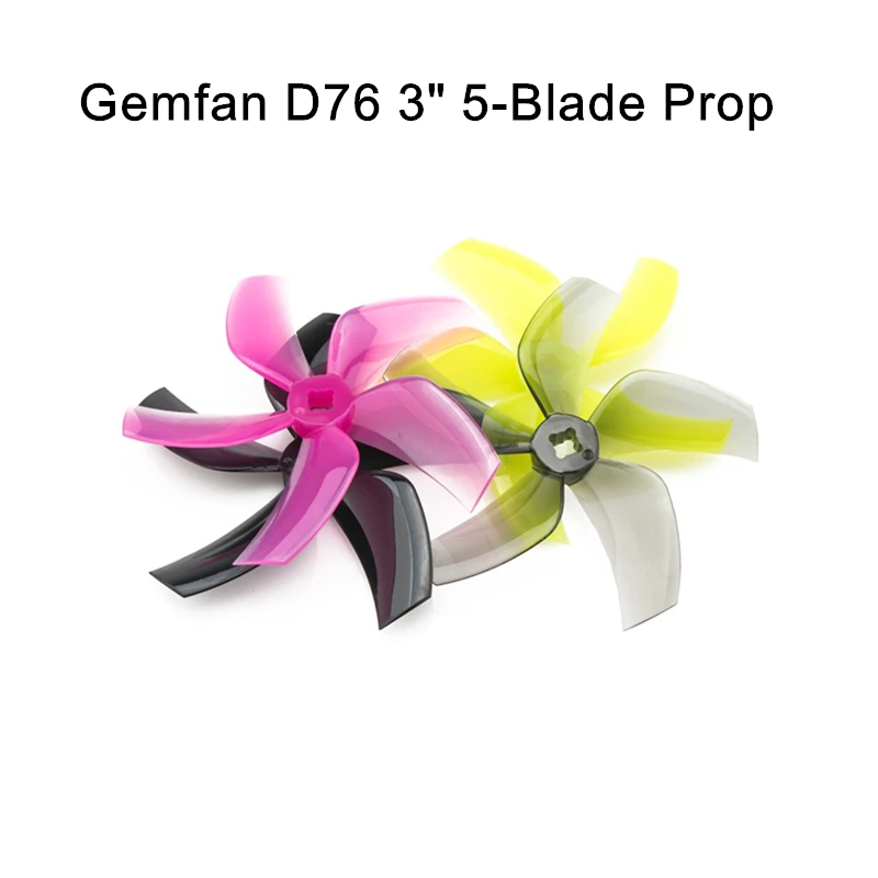 

Gemfan D76 76mm 3 Inch D63 63mm 2.5 Inch 5-Blade Ducted Propeller for CineWhoop FPV Racing Drone RC Quadcopter DIY Accessories