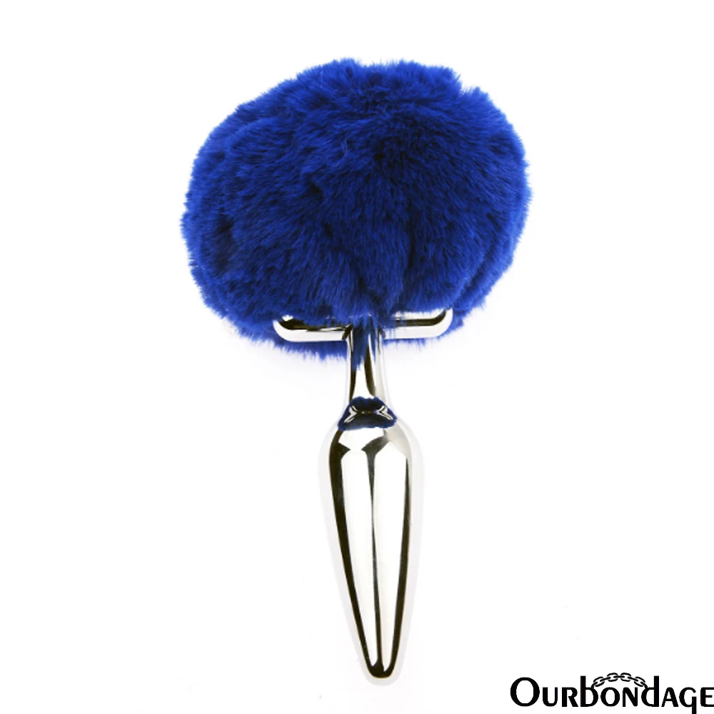 Ourbondage 5 цветов сплав Анальная пробка расширения меховыми шариками для Для мужчин