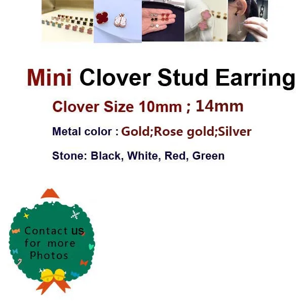 

Elegant Hot Brand Stud Earring Women In Sterling Silver 925 Set Multi-color Natural Stone Original 2020 new hot