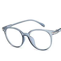 new women eyeglasses anti blue light fashion round plastic optics glasses frame classic men computer myopia eye glasses 2020