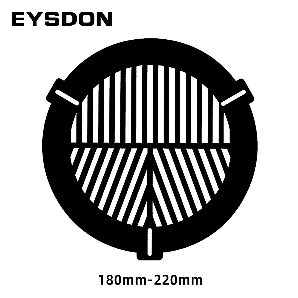 EYSDON Bahtinov Mask Focusing Mask Fish Bone Plate for Telescopes (for Outer Diameter from 180mm-220mm)