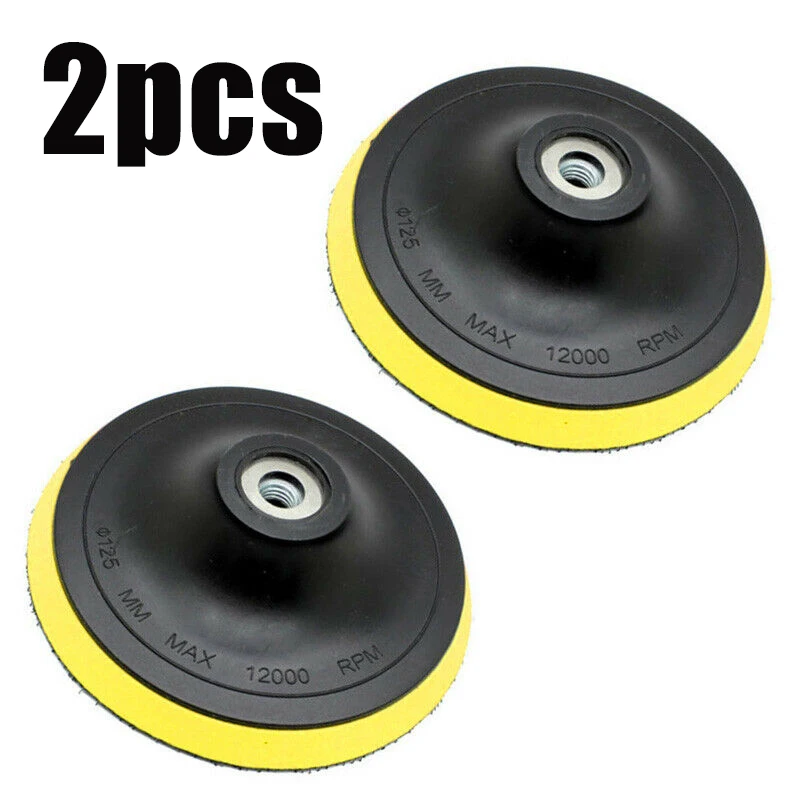

2Pcs M10 5inch Round Wheel Polishing Pads Buffing Plate Disc Bonnet Buffer Adhesive Backed Hooks For Angle Grinder