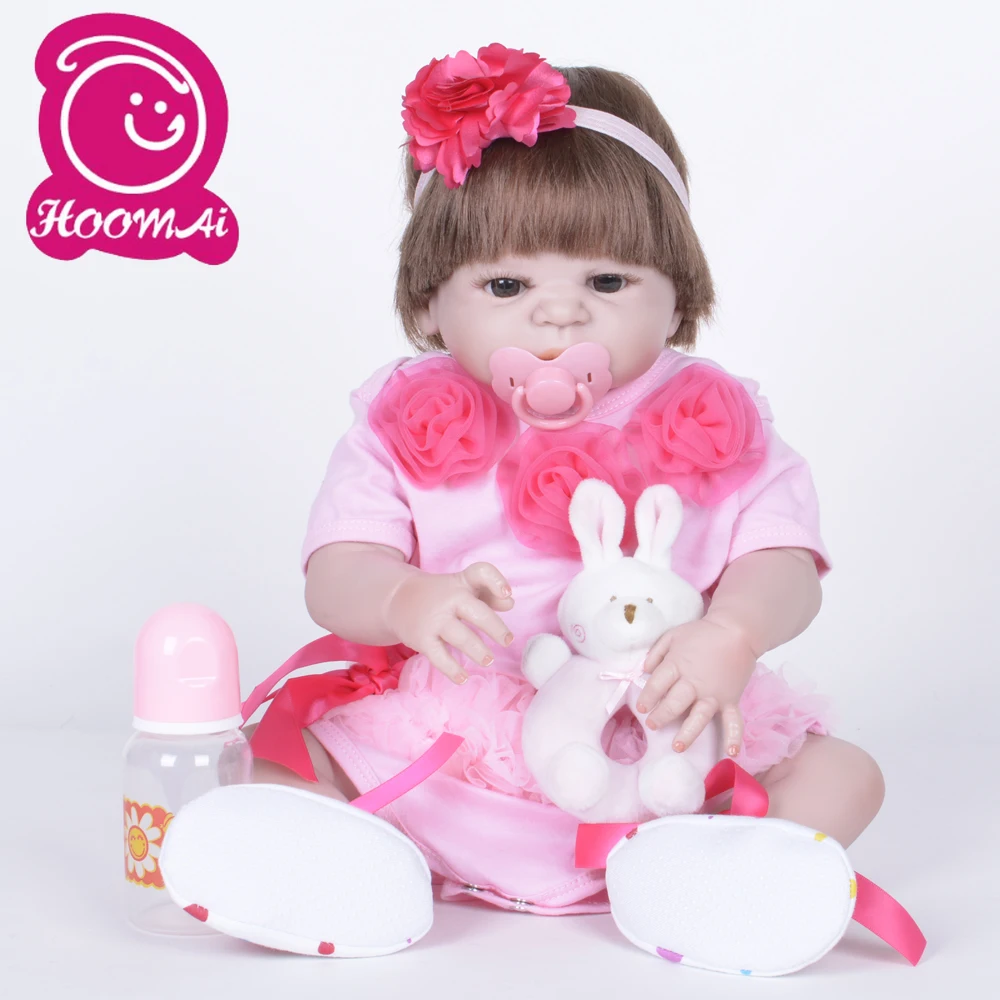 22 дюйма новый стиль силиконовые куклы полностью Bebe Reborn реалистичные принцессы