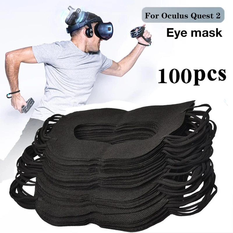 

100pcs Disposable VR Mask Face Cover Mask Non-woven Sanitary Mask Eye Prevention Suitable For Oculus Quest 2