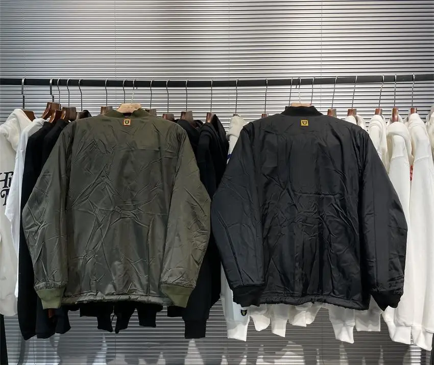 

Human Made Reversible Lambswool Jackets Men Clothing Women Clothes Winter Japanese Streetwear Techwear Coats Bomber Parkas 2021