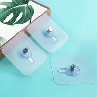 pvc strong adhesive nails wall poster seamless wall hook waterproof durable transparent kitchen bathroom screw hook hanger