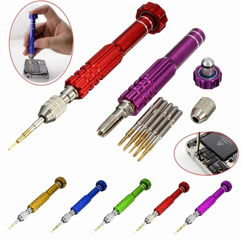 

5 in 1 Precision Torx Screwdriver Cellphone Watch Repair Mixed magnet Set Tool Kit New