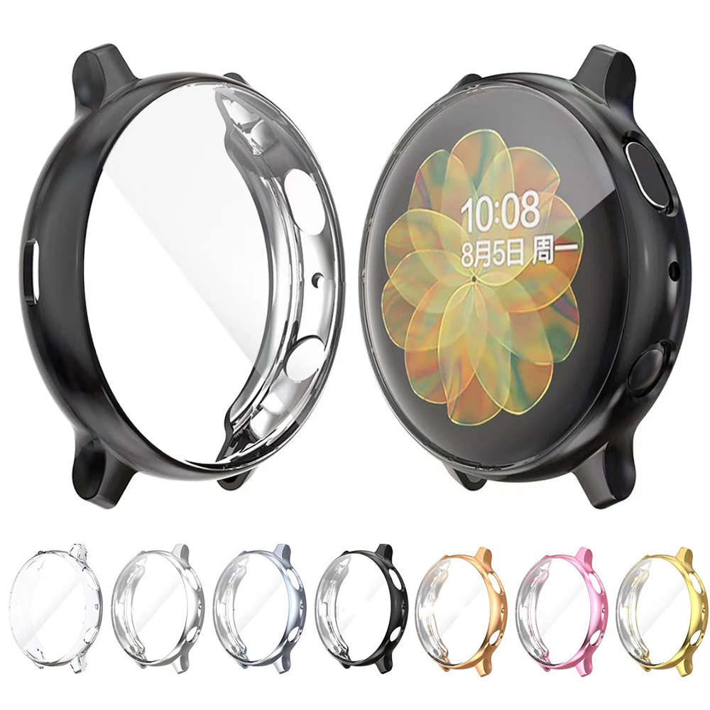 

Чехол для защиты экрана для samsung galaxy watch active 2, Ультратонкий Мягкий силиконовый чехол с полной защитой для Galaxy Active 40/44 мм
