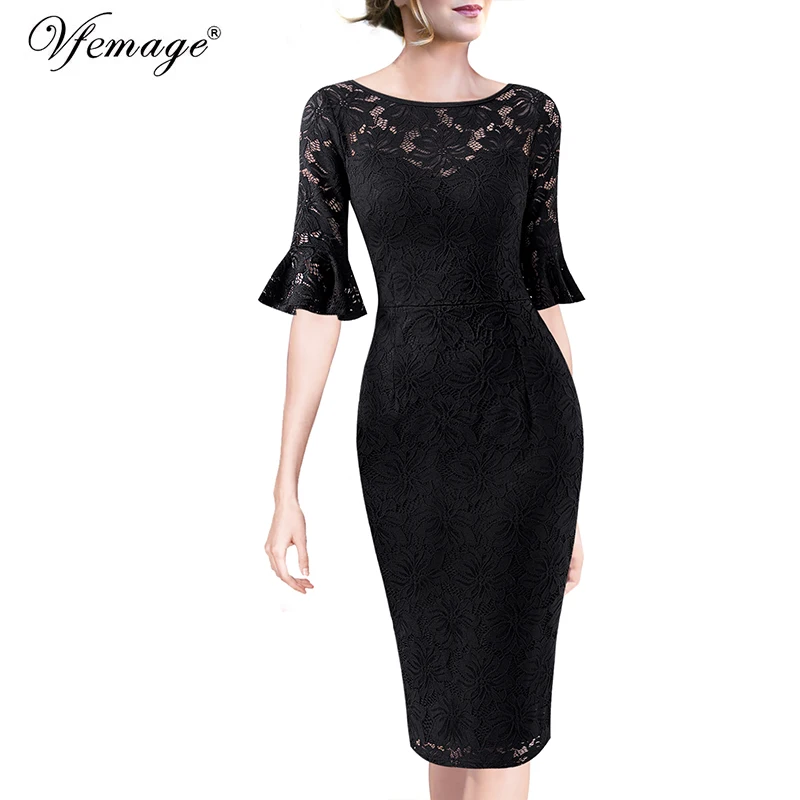 Cortas женские нарядное расклешенное платье с длинными рукавами кружевом и принтом