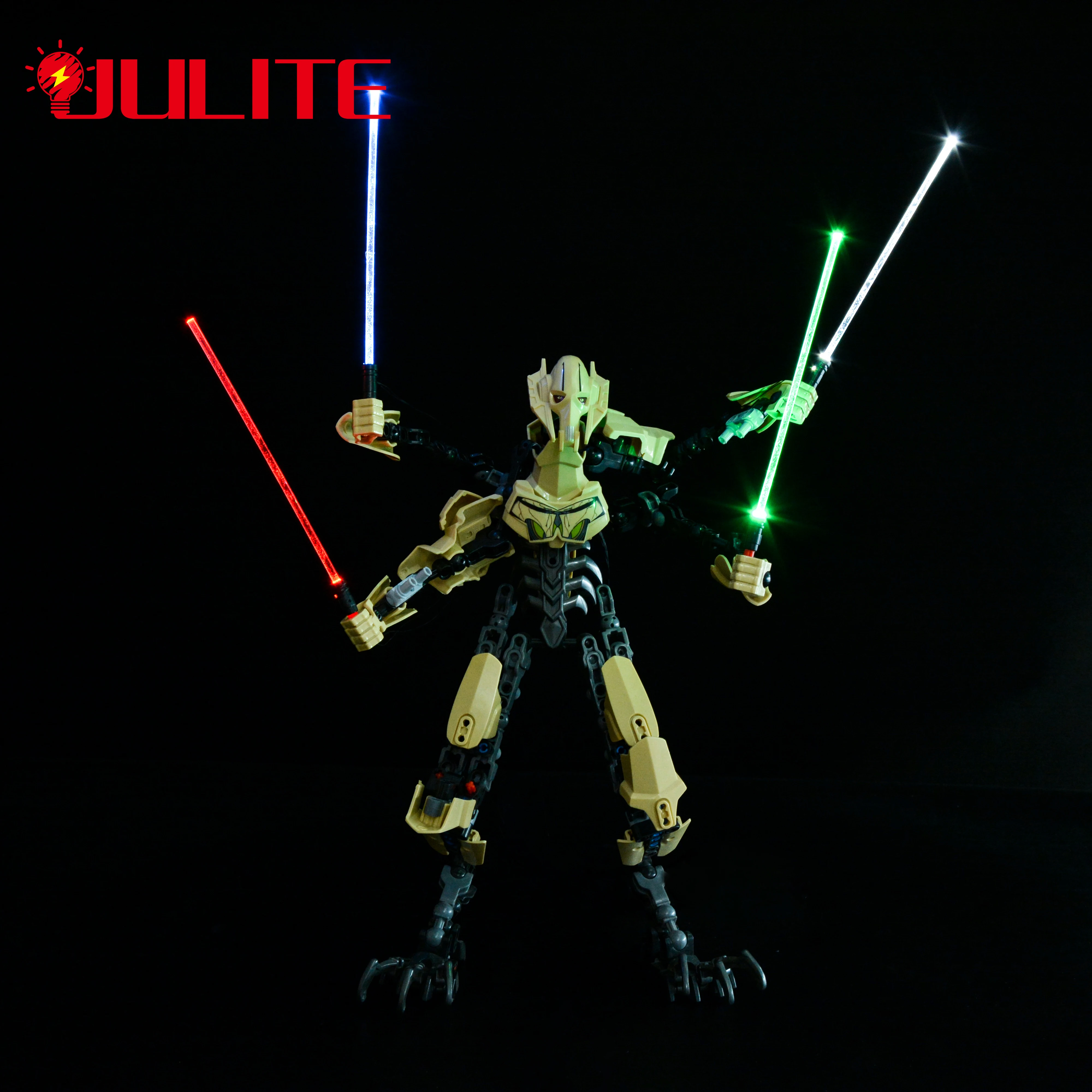 LED Lightsaber Length 12cm For Characters General Grievous White Storm Only Lighting