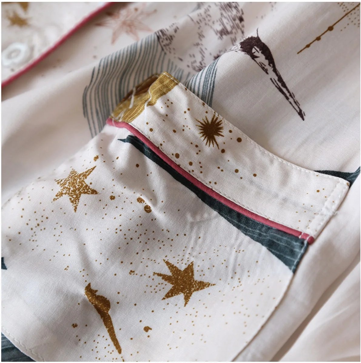 

Spring / Summer 2021 new long-sleeved trousers ladies pajamas suit simple style long pajamas women's home service