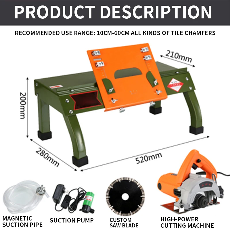 Портативный многофункциональный станок для снятия фаски керамической плитки