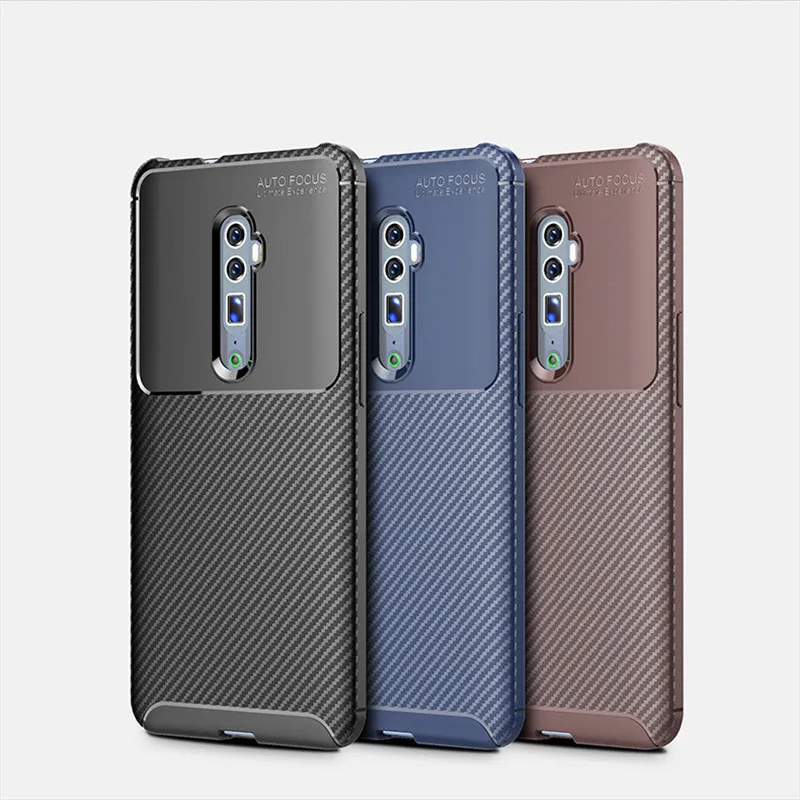 Чехол из углеродного волокна для OPPO Reno 10x чехол с зумом 6 дюйма Высококачественная