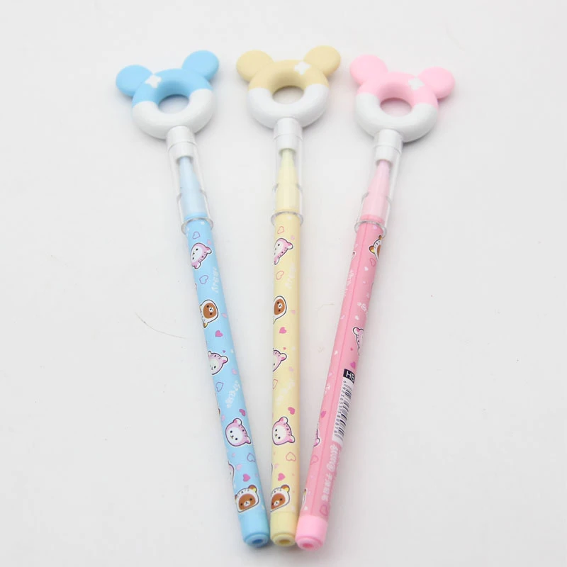 Милый карандаш пончик без заточки новинка HB для детей подарки школьные