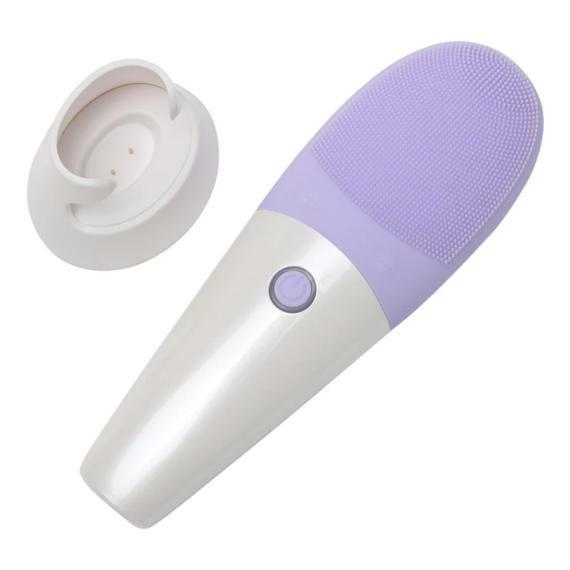 Очищающая щетка для лица Электрический силиконовый массажер подогрева глаз