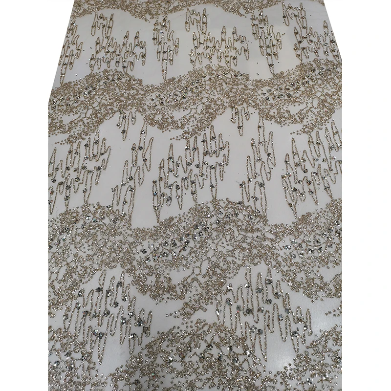 

Champagne/Pink/White Evening Gown Material African Net French Sequins Lace Fabrics for Sewing Nigerian Women Glitter Party Dress