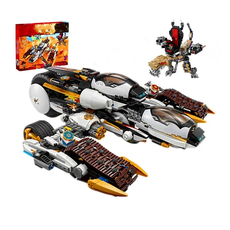 

2021 New 1146pcs The Ultra Stealth Raider Building Blocks Compatible Ninjagoed 70595 Bricks Bricks DIY Toys for Children Gift