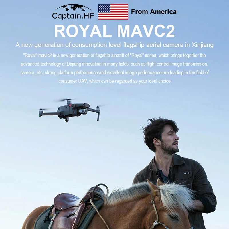 US Captain Mavic 2 Zoom Drone Интеллектуальный Контроллер Hasselblad Камера 4K HDR Видео 1 &quotCMOS