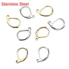 20 штук гипоаллергенный французские крючки для сережек фурнитурой из хирургической нержавеющей стали, серьги застежками провод 