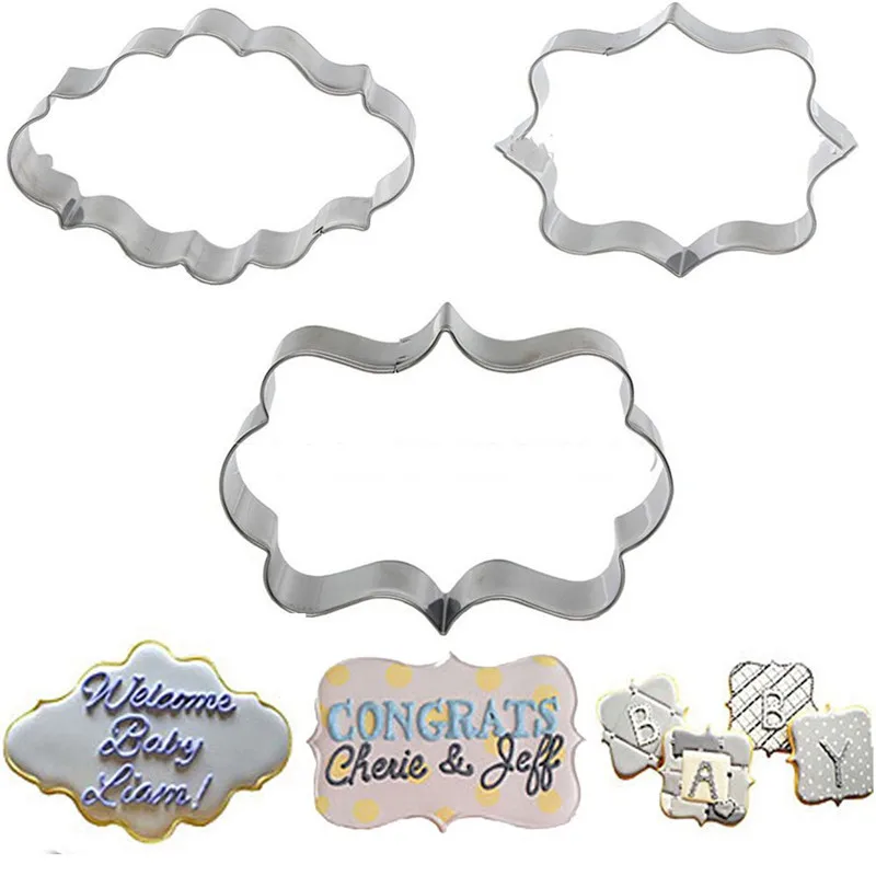 

1 Set (3pcs) VOGVIGO Pastry Balking Molds Fondant Cookie Mold Stainless Steel Mold Sugarcraft Decor Cutter Tool Free Shipping