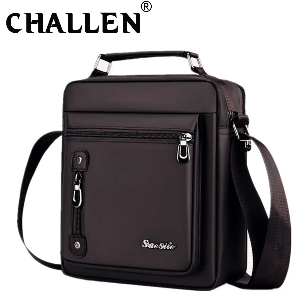 Мужские сумки через плечо Мужская Вертикальная Классическая сумка из ткани