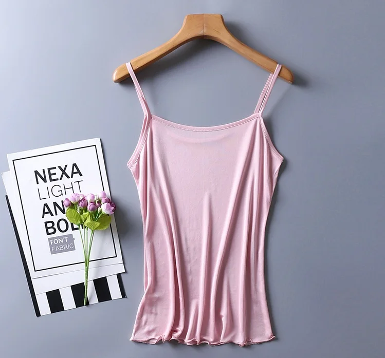 1 шт. 50% шелк вискоза тонкая майка Топ жилет рубашка одежда для сна на тонких