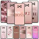 Чехол для телефона Xiaomi POCO F3 X3 GT X3 M3 Pro X3 NFC Pocophone F1 Силиконовые чехлы черный чехол розовое золото Розовая Принцесса Королева