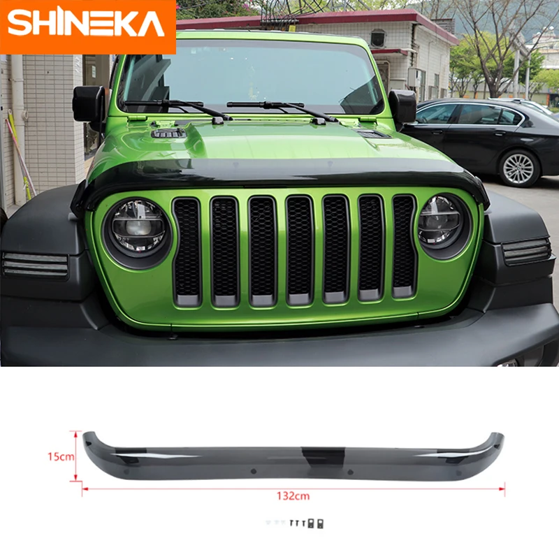 SHINEKA автомобильные Передние решетки крышка задний камень и баг дефлектор