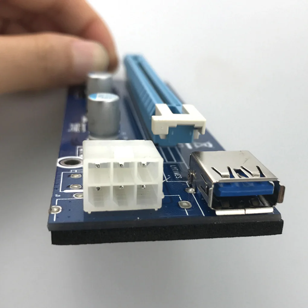 Карта расширения VER006S PCI E 60 см USB 3 0 кабель Express 1X до 16X адаптер PCIe для майнинга
