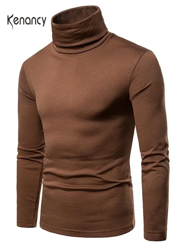 Футболка Hemiks мужская с длинным рукавом однотонная Базовая теплая рубашка