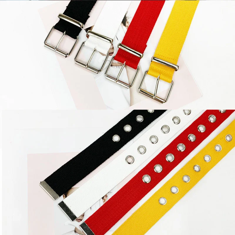 

New Fashion Canvas Belts Adjustable Color Jean Student Belt Unisex Belt 130 Cm Z30
