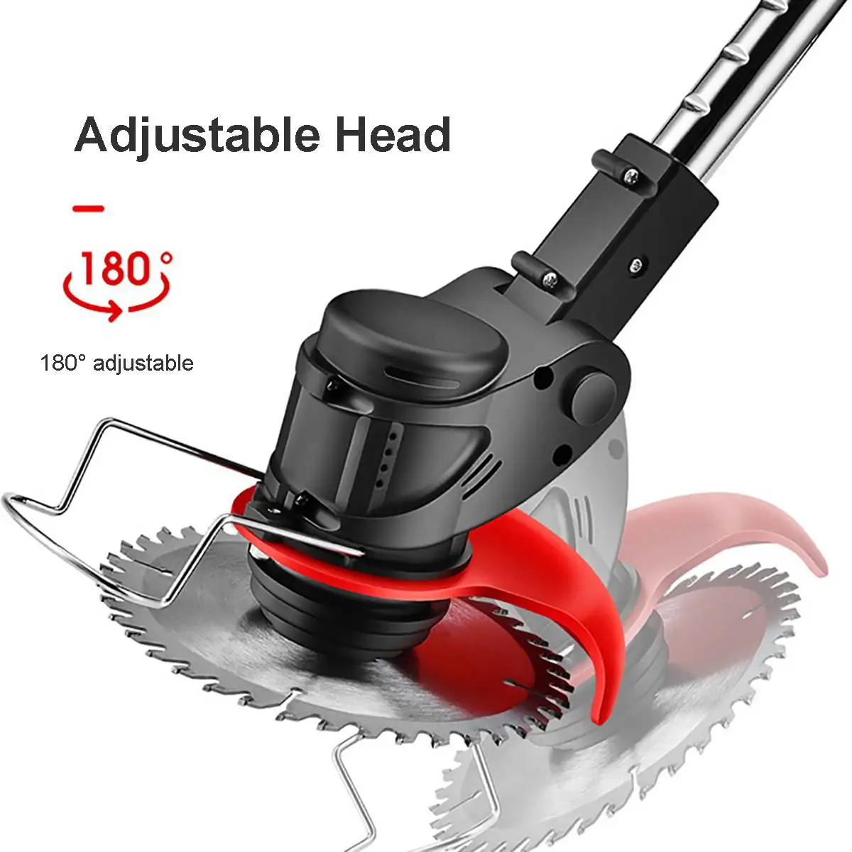 Electric Lawn Mower Rechargeable Li-ion Battery Cordless Grass Trimmer Auto Release Portable Garden Tools Home Trimming Machine