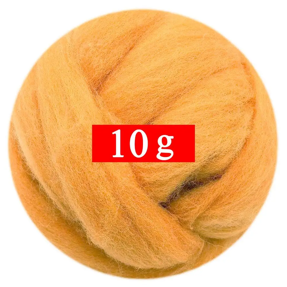 10g Felting Wool (40 Colors) 19 Microns Super Soft Natural Fiber for Needle Kit 0.35 OZ Per Color (No. 22) | Дом и сад