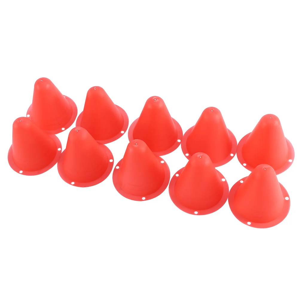10 Pcs/Set Plastic Skating Marker Cones Soccer Rollers Sports Training Slalom Roller Equipment Skate Pile Marking Cup |