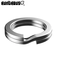 hunthouse fishing lure split rings swivel stainless steel connector 30pcsbag high quality 5 10mm double ring fishing accessorie