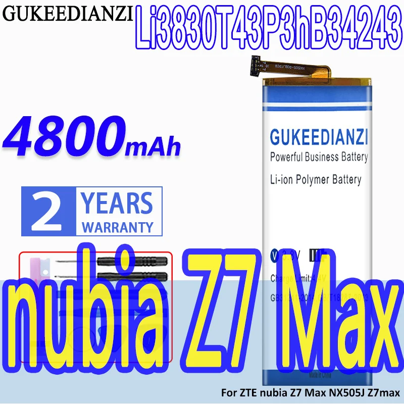 

Аккумулятор 4800 мАч с номером отслеживания для телефона ZTE nubia Z7 Max NX505J Z7max Li3830T43P3hB34243 с номером отслеживания