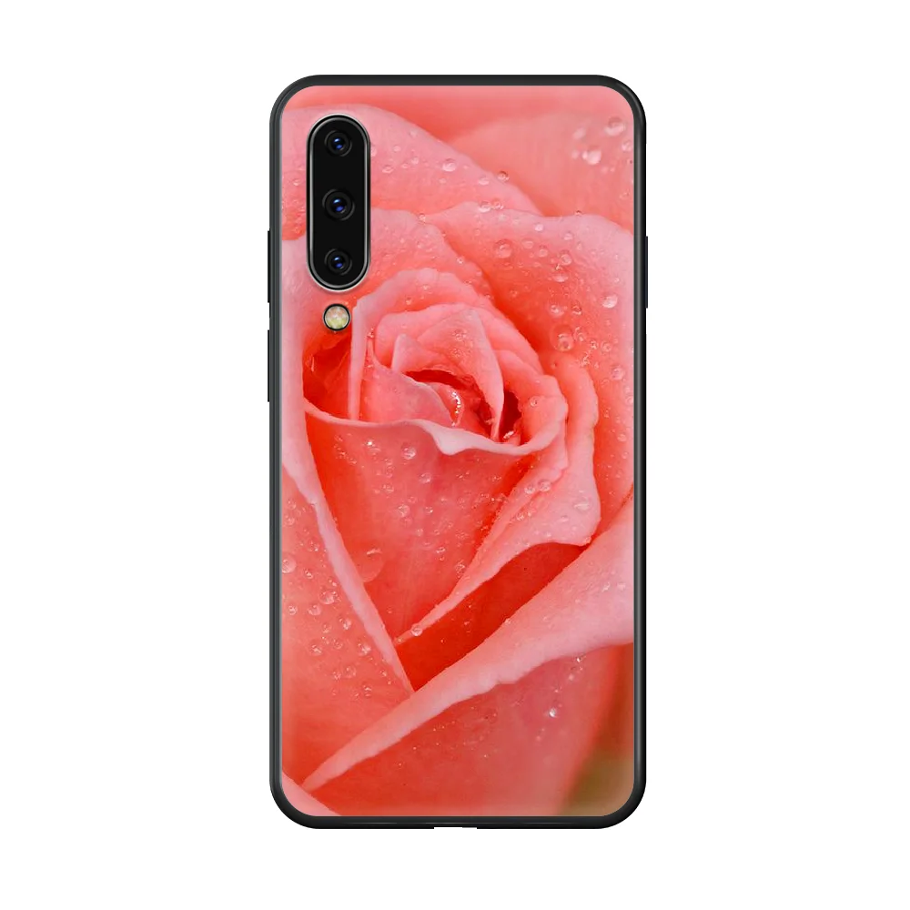 

Beautiful rose flower Phone case hull For Samsung Galaxy A 50 51 20 71 70 40 30 10 E 4G S black cell cover painting bumper