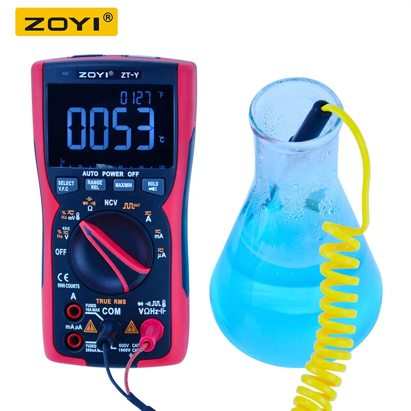 Цифровой мультиметр ZOYI NCV 9999 отсчетов автоматический выбор диапазона измеритель
