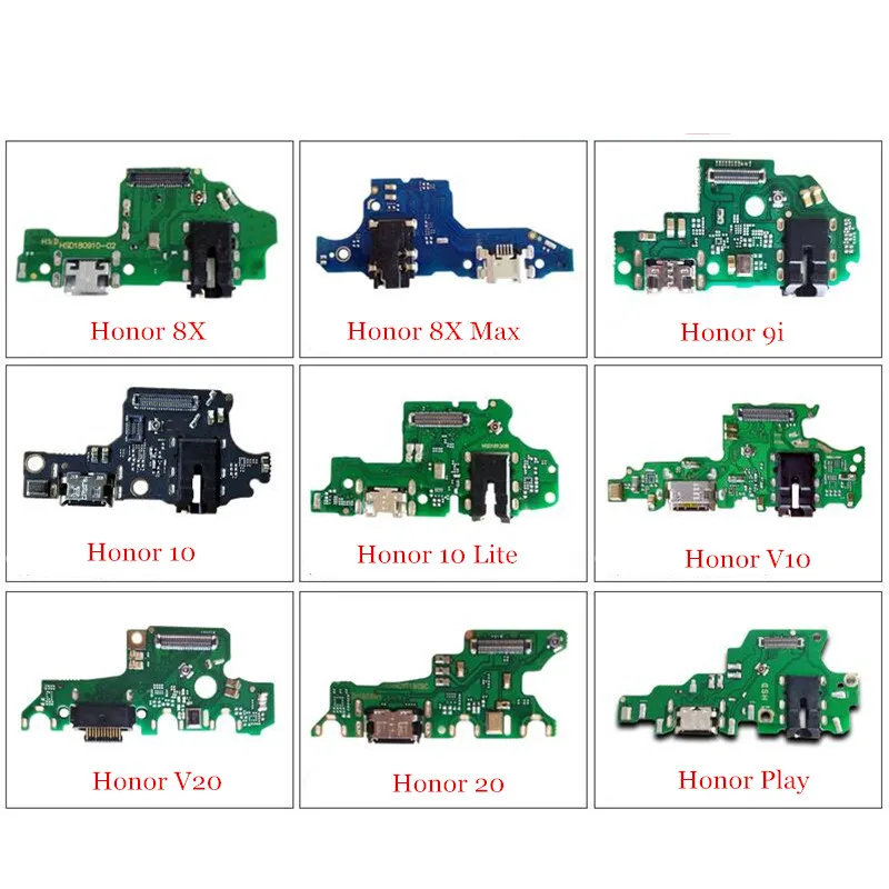 

10x USB Microphone Charging Charger Dock Port Board Flex Cable For Huawei Honor Play 20 V10 V20 9i 10 Lite 8X Max