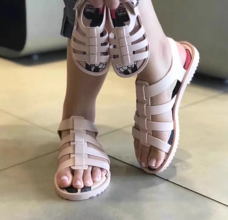 Melissa/Новинка 2020 года женские сандалии Новинка кристалированные на платформе Melissa