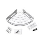 Настенная треугольная полка для душа, из нержавеющей стали 304, без отверстий