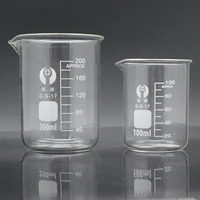 5ml 300ml lab borosilicate glass beaker high temperature resistance scaled measuring cup laboratory equipment