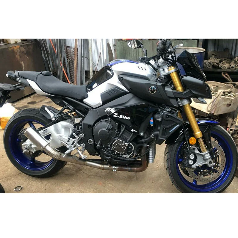 

R1 Motorcycle Exhaust System Escape 51mm Muffler Tip Connecting Middle Link Tube For Yamaha YZF R1 2015 2016 2017 2018 2019 2020